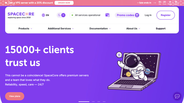SpaceCore screenshot