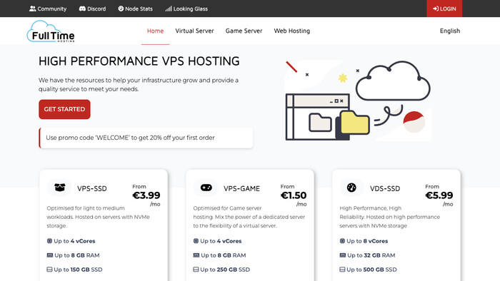 FullTime Hosting screenshot