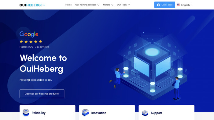 OuiHeberg screenshot