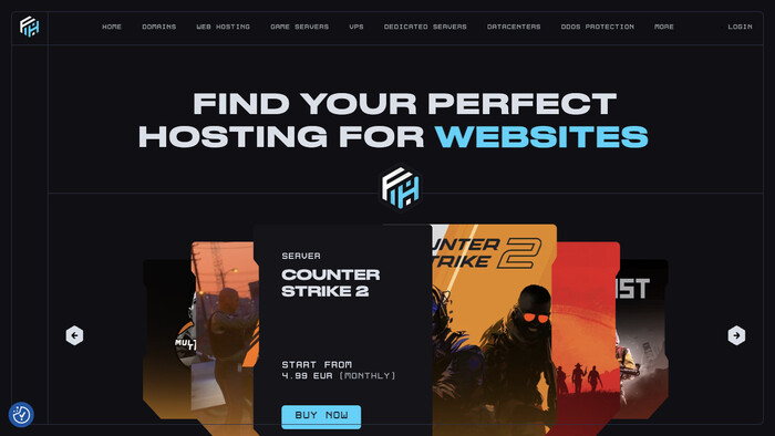 FreakHosting screenshot