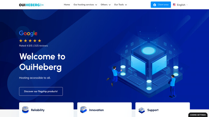 OuiHeberg screenshot