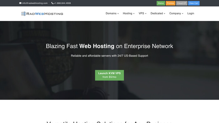 Rad Web Hosting screenshot