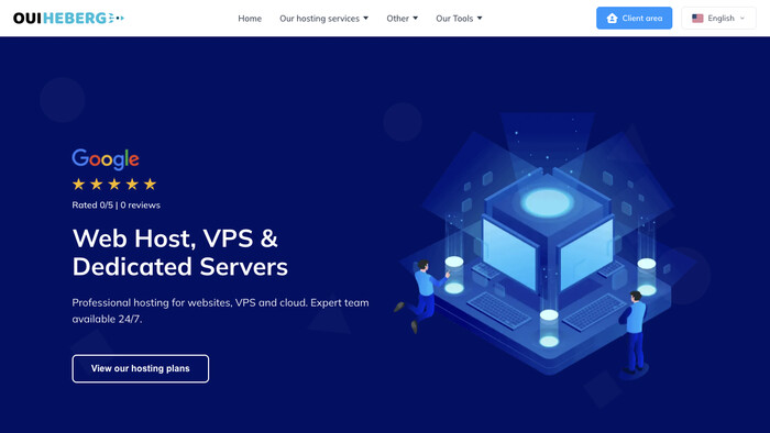 OuiHeberg screenshot