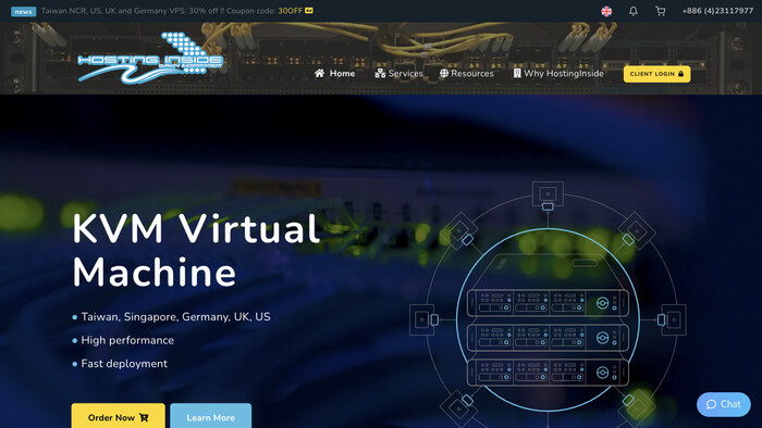 HostingInside LTD screenshot