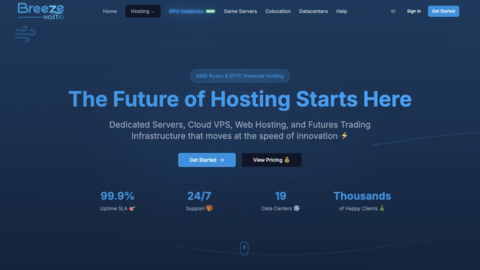 BreezeHost screenshot