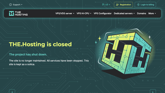 THE.Hosting screenshot