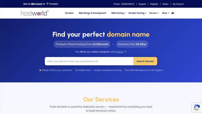 hostworld Limited screenshot