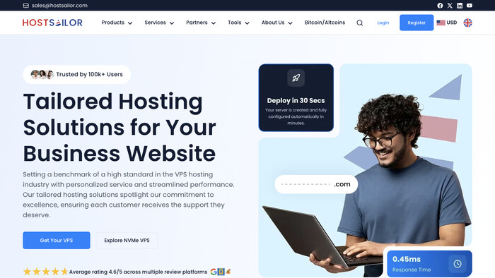 HostSailor screenshot
