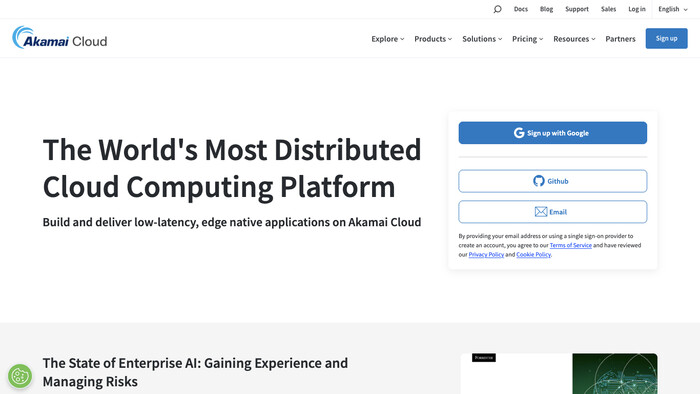 Akamai screenshot