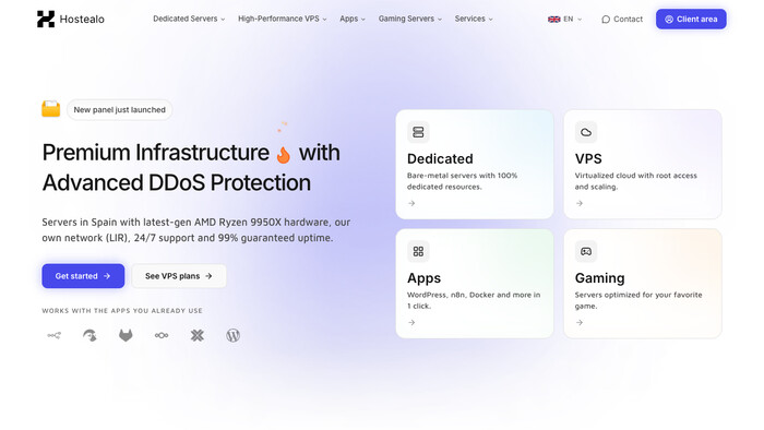Hostealo screenshot
