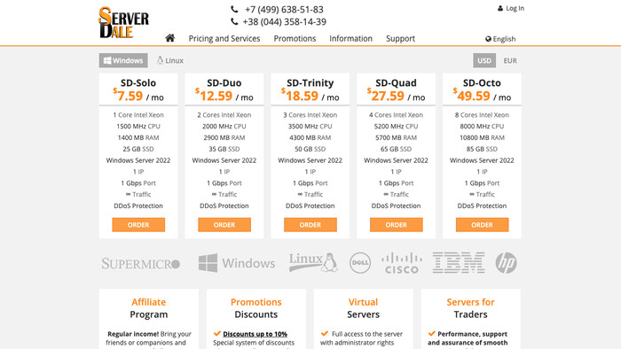 ServerDale screenshot