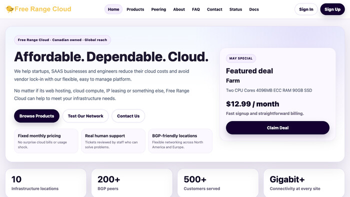 Free Range Cloud screenshot