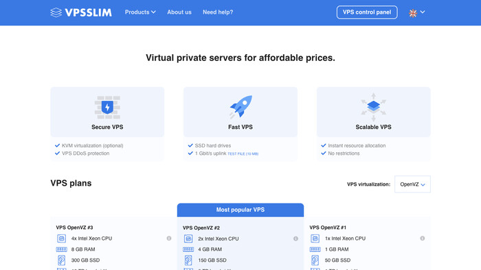 VPSslim screenshot