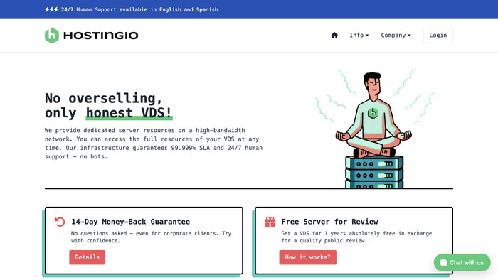 Hostingio screenshot