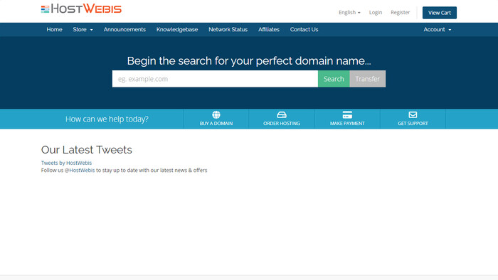 HostWebis screenshot