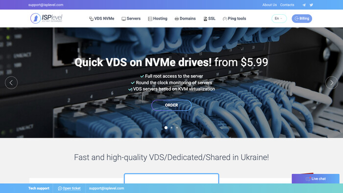 ISPLevel screenshot