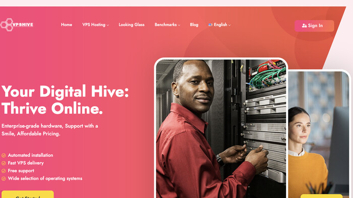 VPSHive screenshot