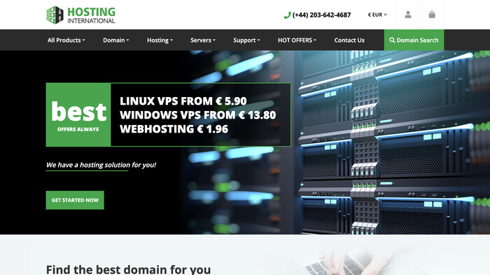 Hosting International screenshot