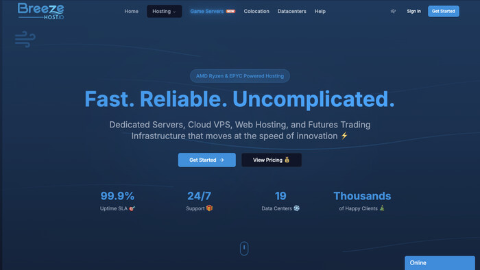 BreezeHost screenshot