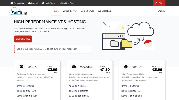 FullTime Hosting screenshot