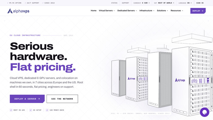 AlphaVPS screenshot