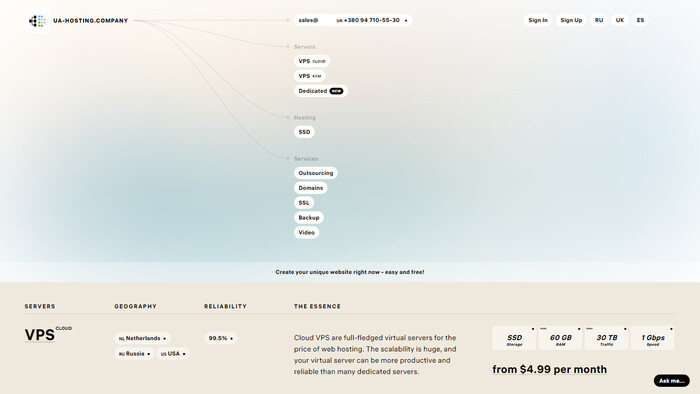 ua-hosting.company screenshot