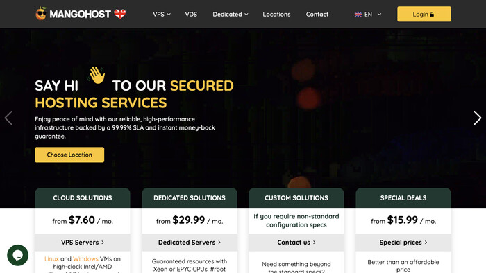 MangoHost screenshot