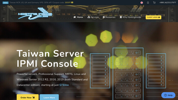HostingInside LTD screenshot