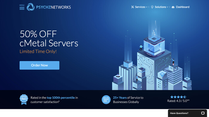 Psychz Networks screenshot