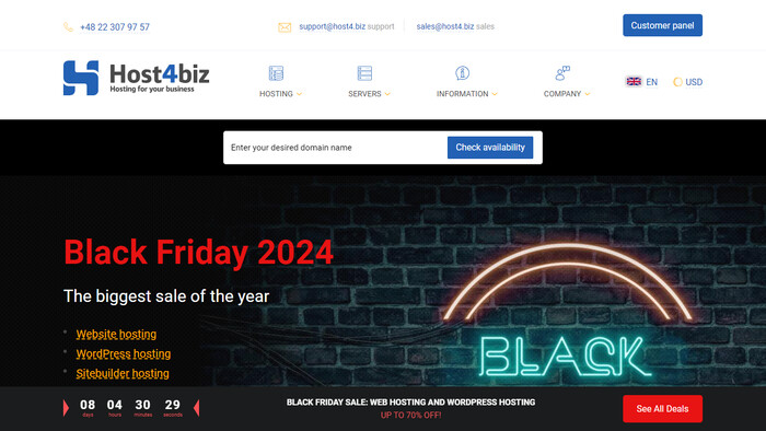 Host4biz screenshot