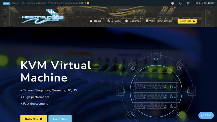HostingInside LTD screenshot