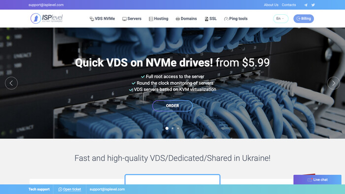 ISPLevel screenshot