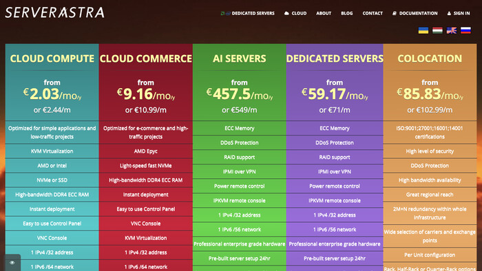 ServerAstra screenshot