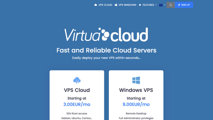 Virtua.Cloud screenshot