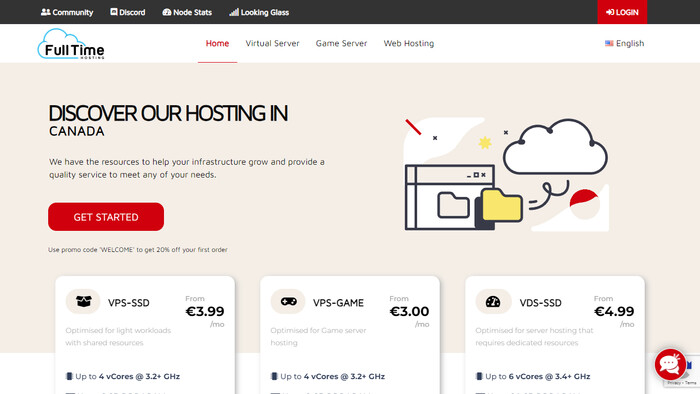 FullTime Hosting screenshot