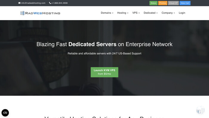 Rad Web Hosting screenshot