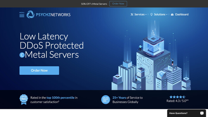 Psychz Networks screenshot