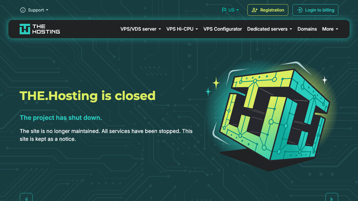 THE.Hosting screenshot