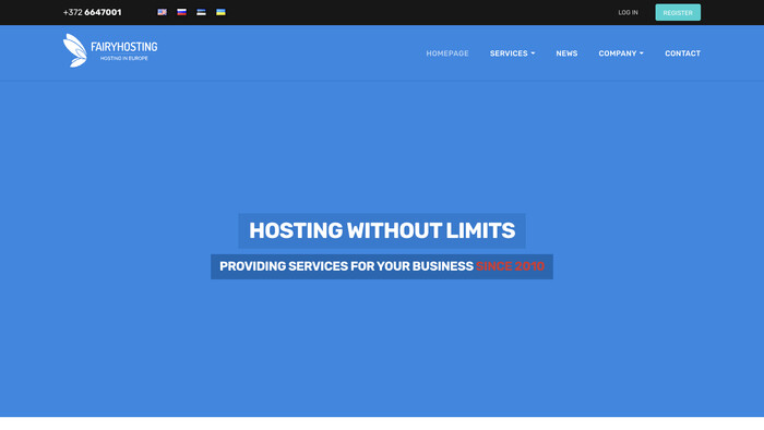 FairyHosting screenshot