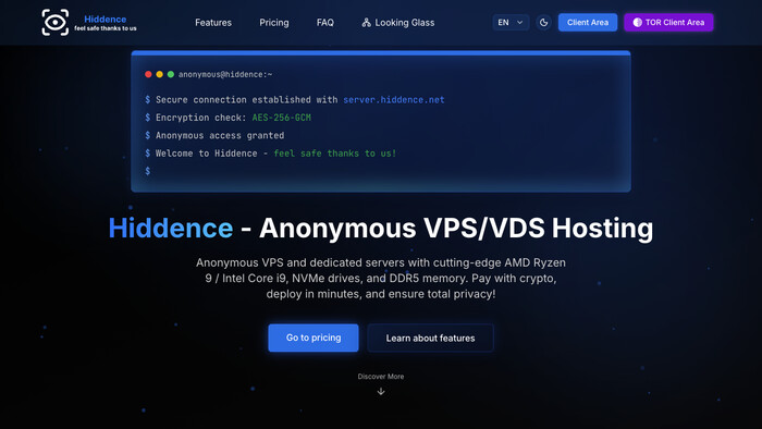Hiddence screenshot