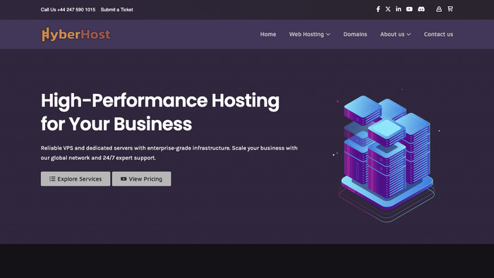 HyberHost screenshot