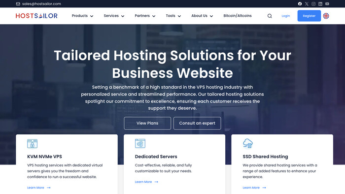 HostSailor screenshot