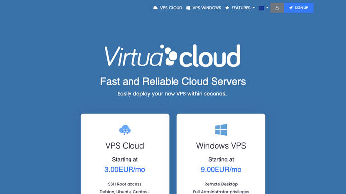Virtua.Cloud screenshot