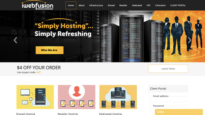 iWebFusion screenshot