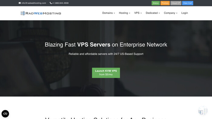 Rad Web Hosting screenshot