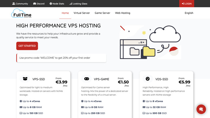 FullTime Hosting screenshot