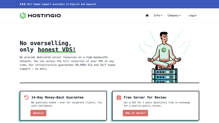 Hostingio screenshot