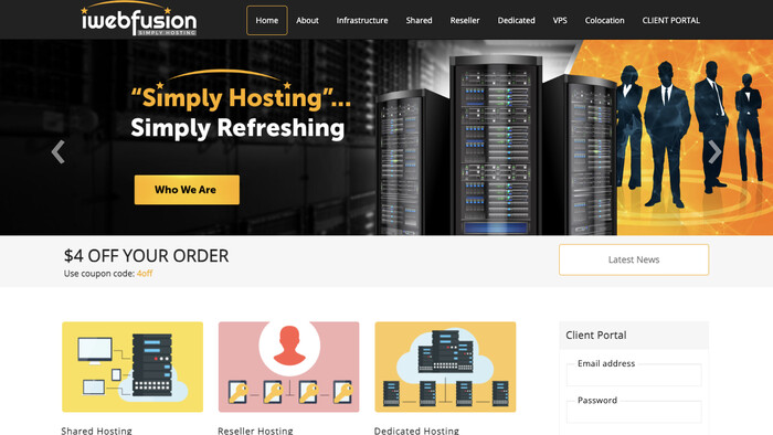 iWebFusion screenshot