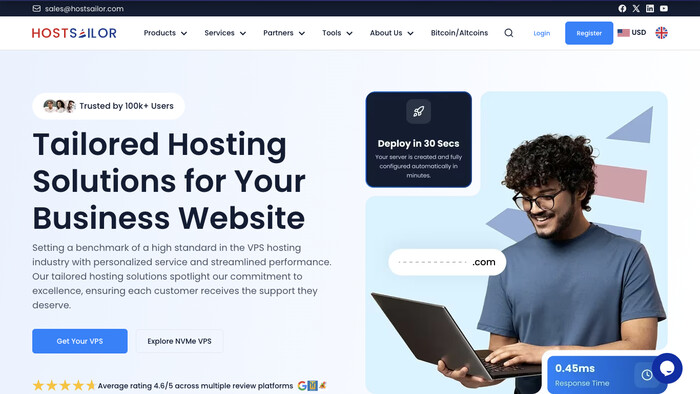 HostSailor screenshot